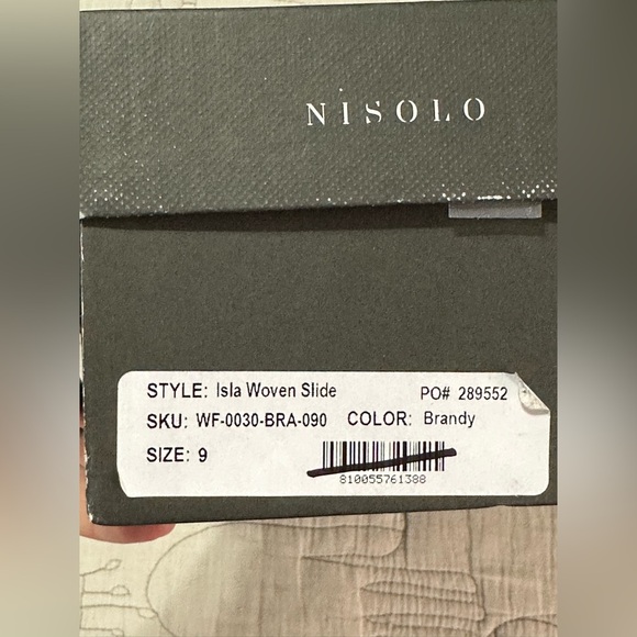 NEW Nisolo ISLA Slide Sandal Sz 9 Brandy Woven Leather - Picture 8 of 8
